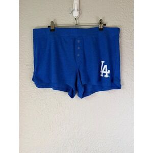 Concepts Sport MLB Los Angeles Dodgers Blue Sleep Shorts Womens Large LA Logo